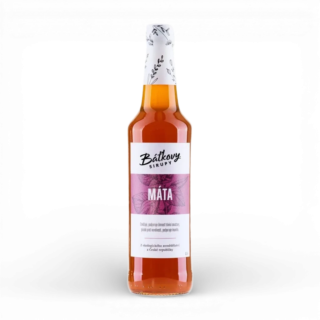 [131] Báťkovy sirupy -  Mátový sirup 500ml