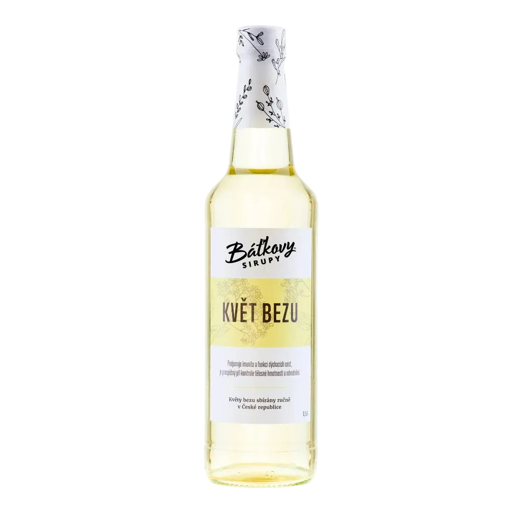 [1311766686244650] Báťkovy sirupy - Bezový sirup (květ bezu) 500ml