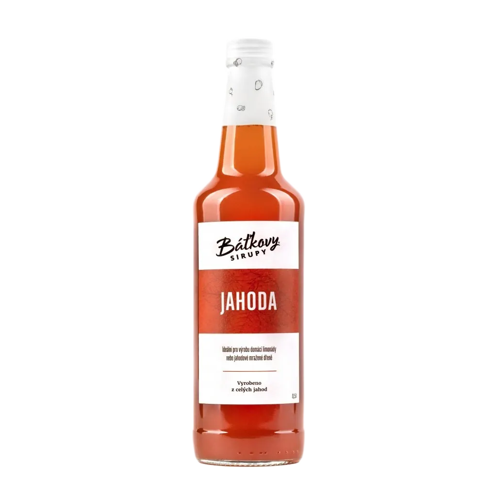 [1311783004436700] Báťkovy sirupy - Jahodový sirup 500ml