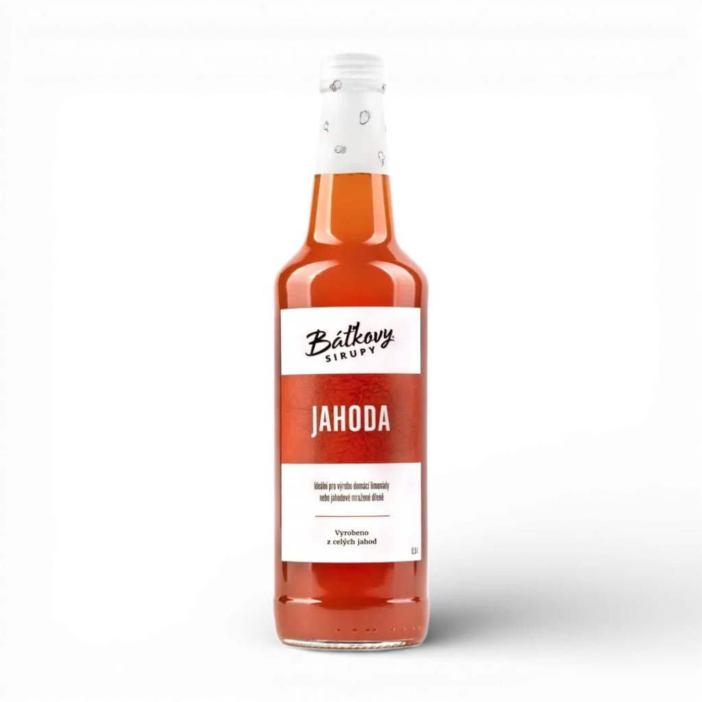 Báťkovy sirupy - Jahodový sirup 500ml