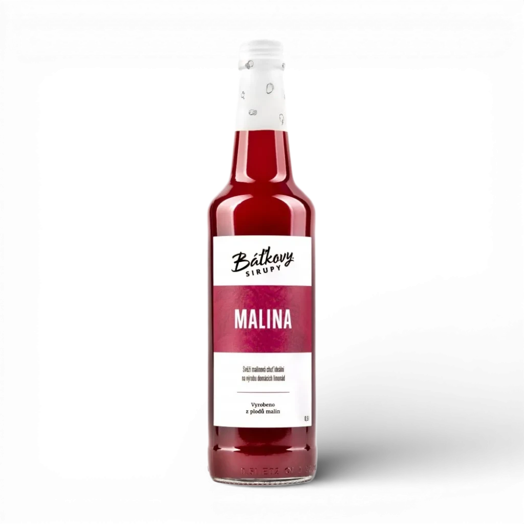 Báťkovy sirupy - Malinový sirup 500ml