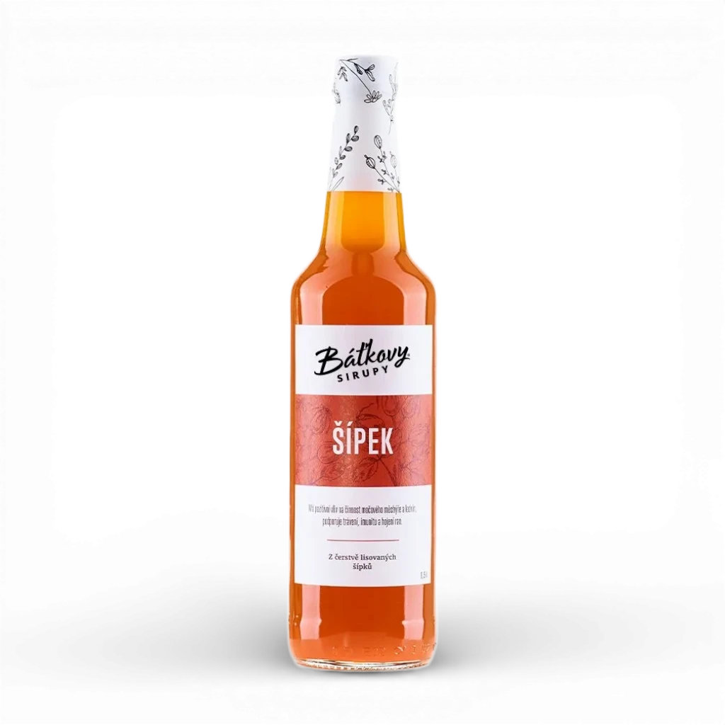 Báťkovy sirupy - Šípkový sirup 500ml