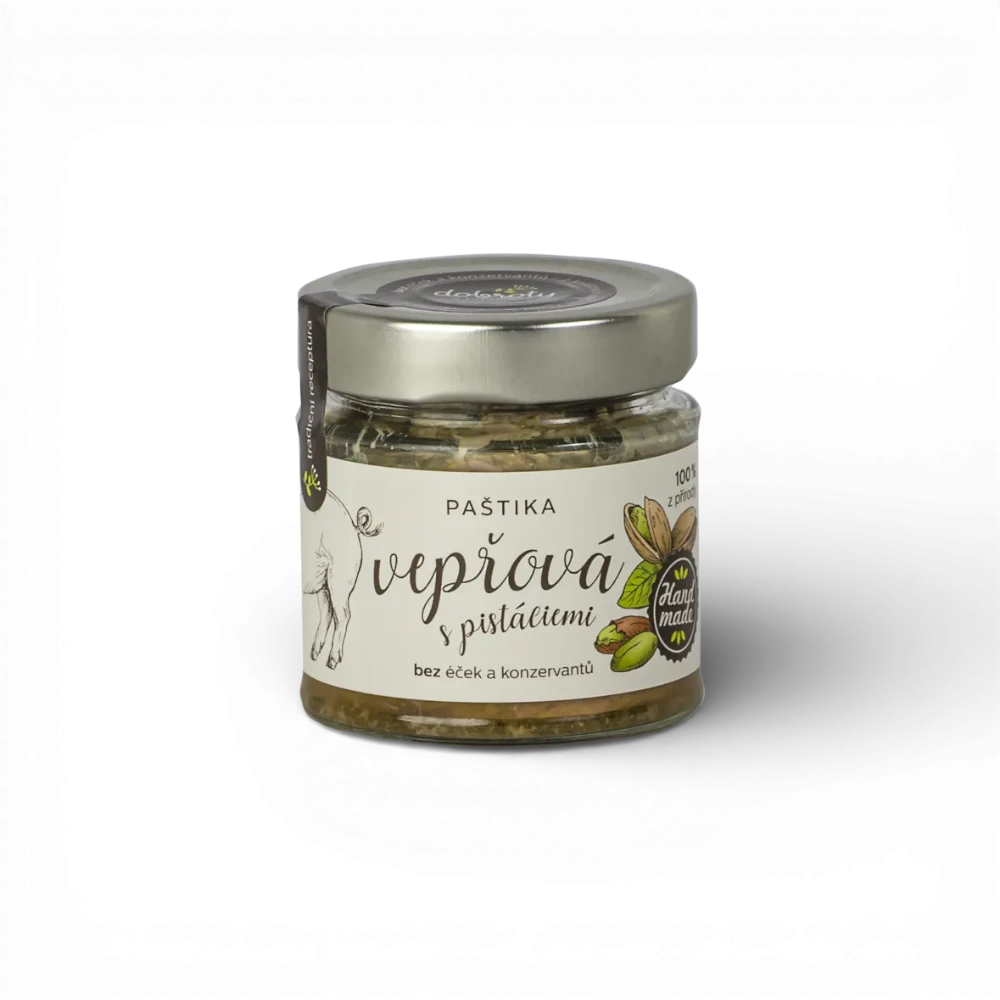 Dobroty z přírody - Paštika vepřová s pistáciemi a datlemi 150g