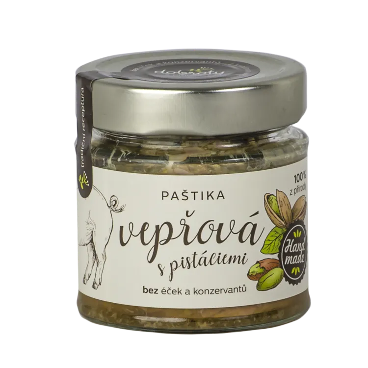[301018] Dobroty z přírody - Paštika vepřová s pistáciemi a datlemi 150g