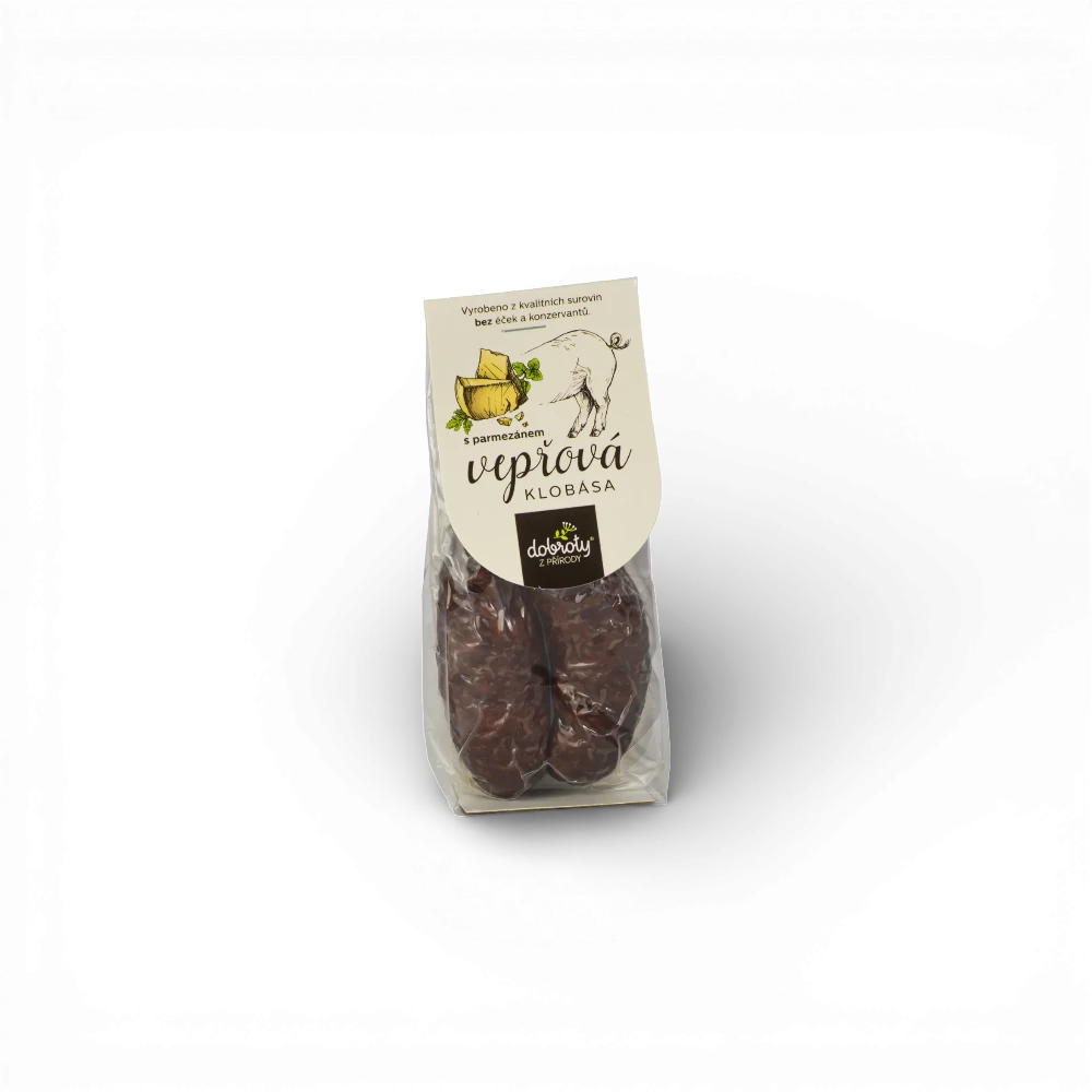 Dobroty z přírody - Vepřová klobása s parmazánem 2ks