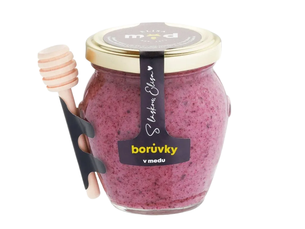 [KVA-BORUVKYVMEDU-250] Elisa - Borůvky v medu 250g