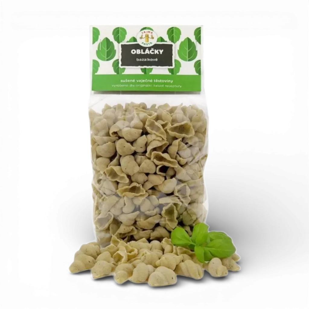 Fajna pasta - Těstoviny bazalkové obláčky 400g