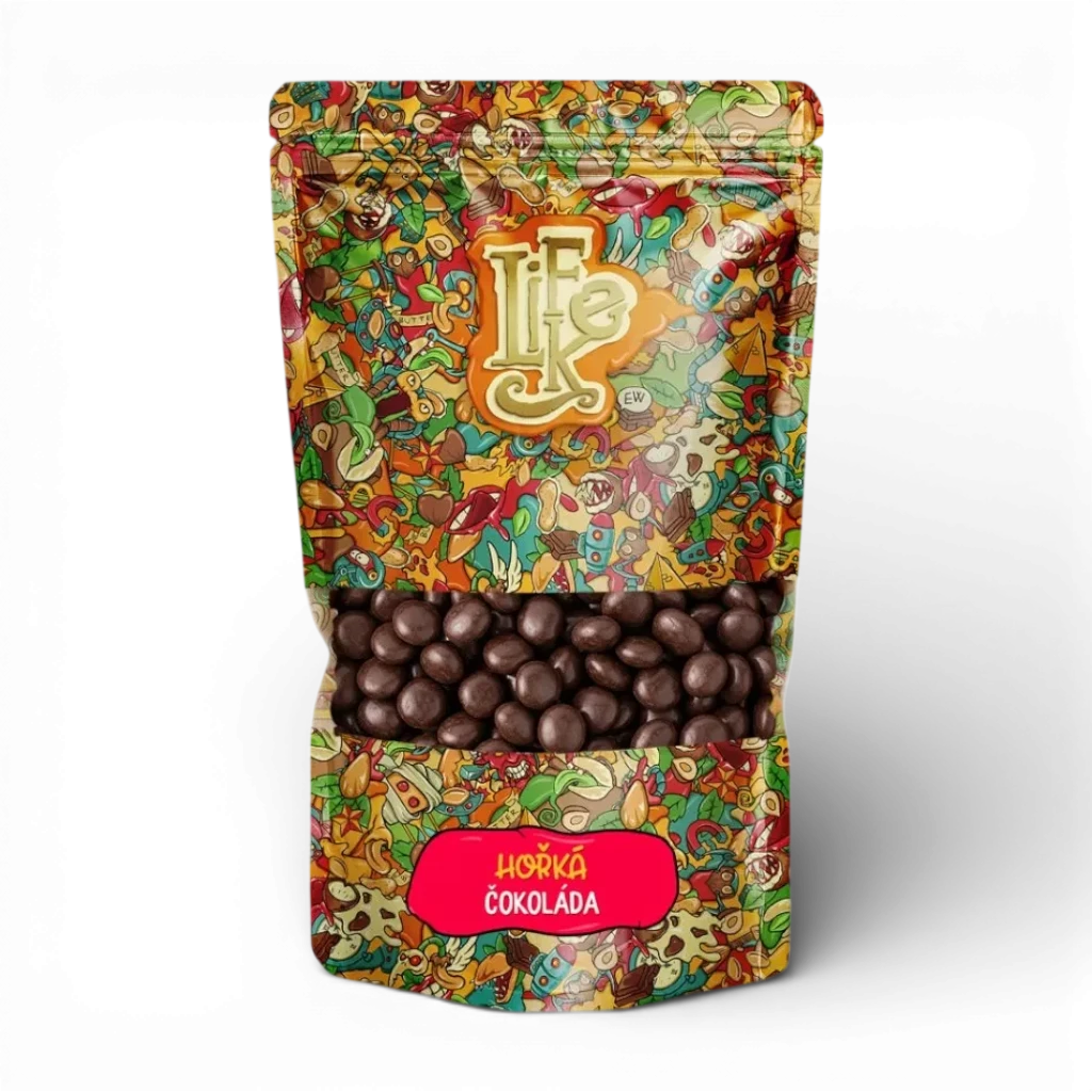 [ČOKOLÁDA HOŘKÁ] LifeLike - Čokoláda hořká 70% čočky 250g