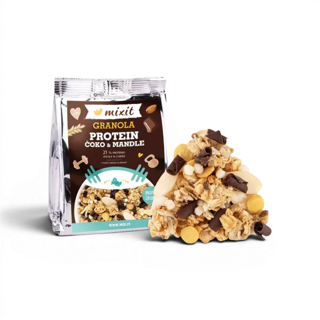 [1339363142159020] Mixit - Proteinová granola z pece čokoláda a mandle do kapsy 70g