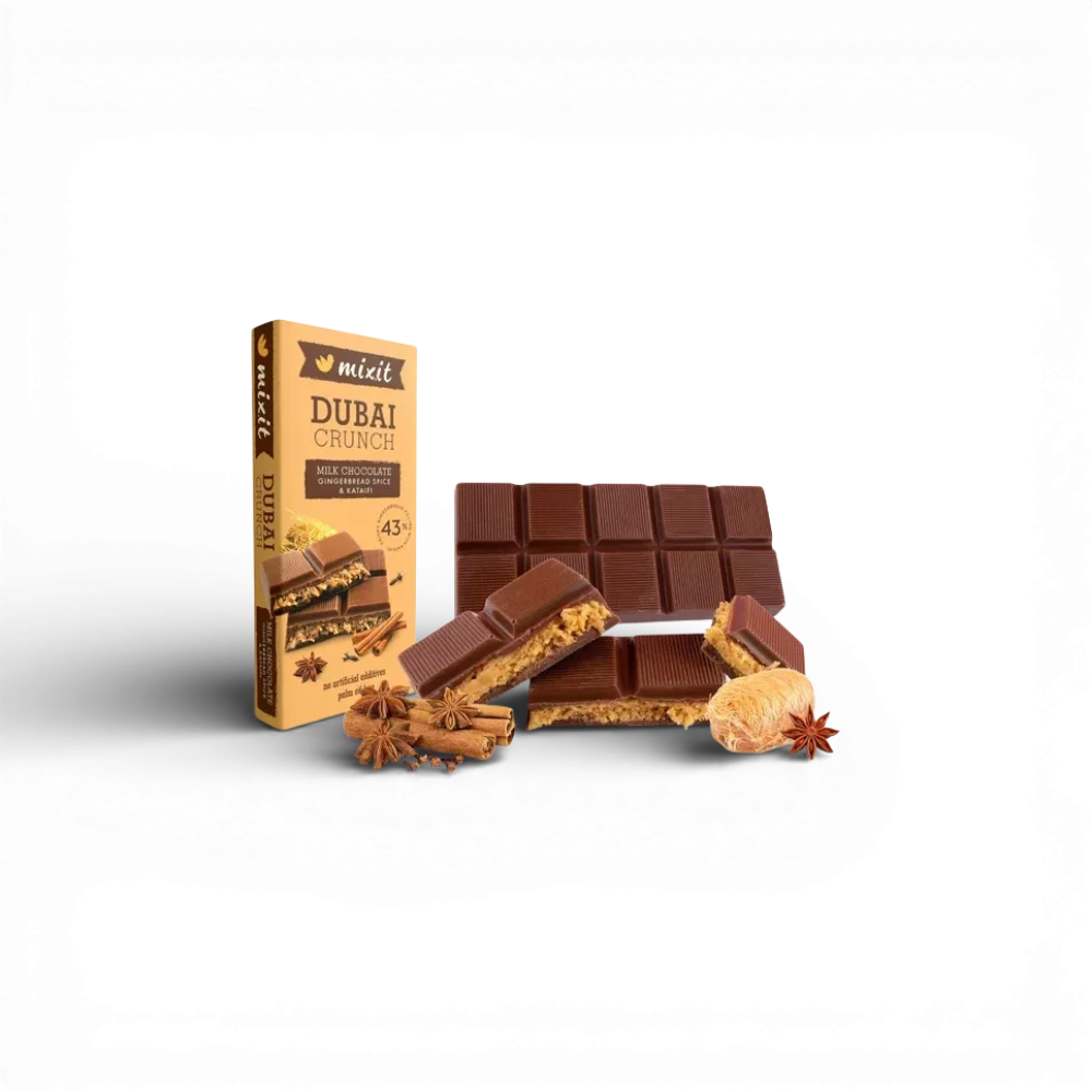 [1852576254620140] Mixit - Vánoční dubajská čokoláda - Perníkové koření a kataifi 70g