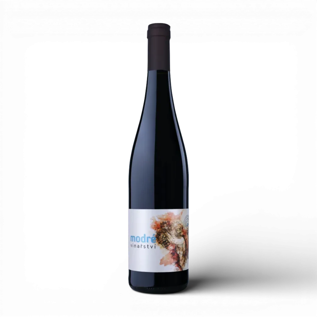 Modré vinařství - Merlot barrique - Výběr z hroznů 2023 suché 0,75l 14%