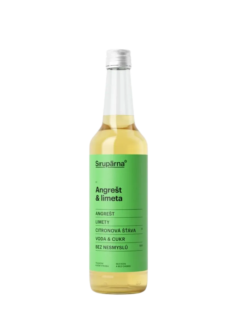 Sirupárna - Angrešt & limeta sirup 0,5l