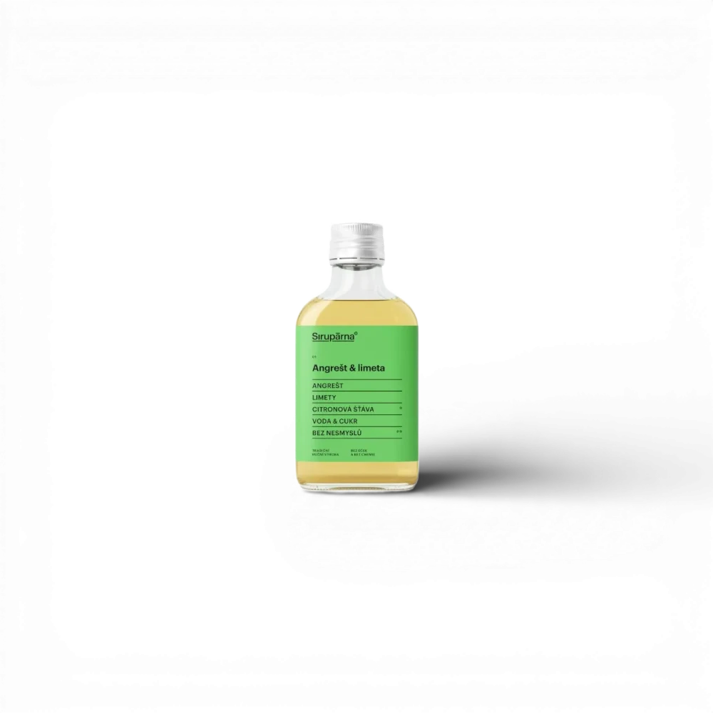 Sirupárna - Angrešt & limeta sirup 0,1l