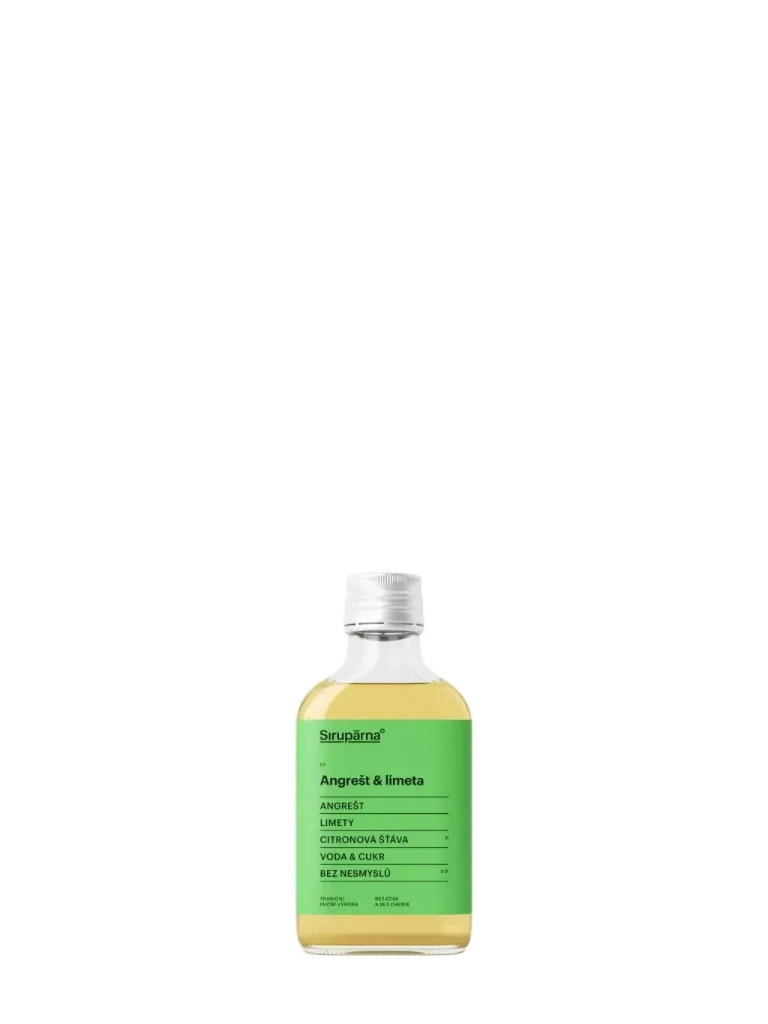 [SIR091] Sirupárna - Angrešt & limeta sirup 0,1l
