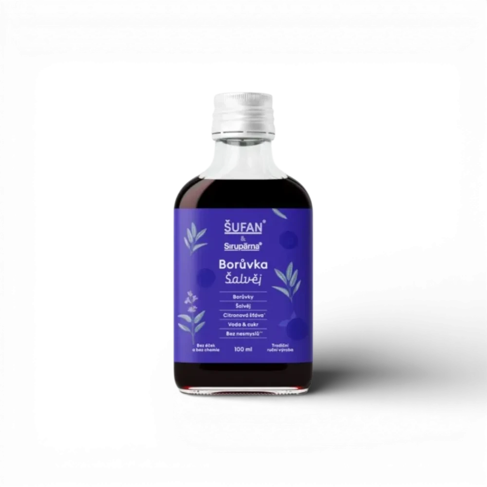 Sirupárna - Borůvka & Šalvěj sirup 0,1l