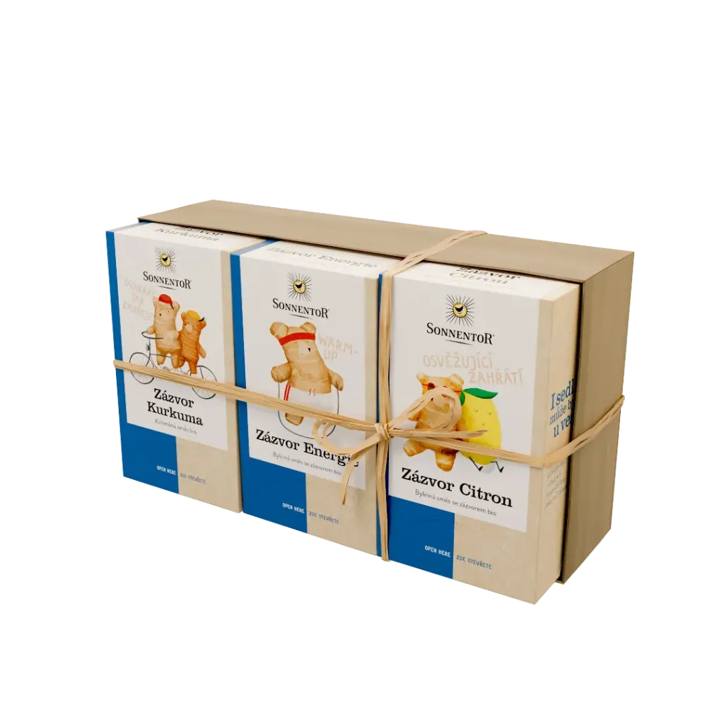 [1396826762955170] Sonnentor - Dárkové balení 3 čajů - Zázvorové trio 97,2g