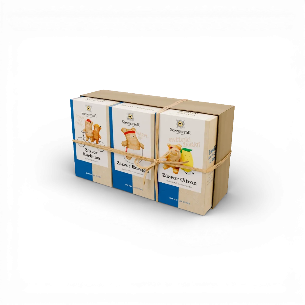 [1396826762955170] Sonnentor - Dárkové balení 3 čajů - Zázvorové trio 97,2g