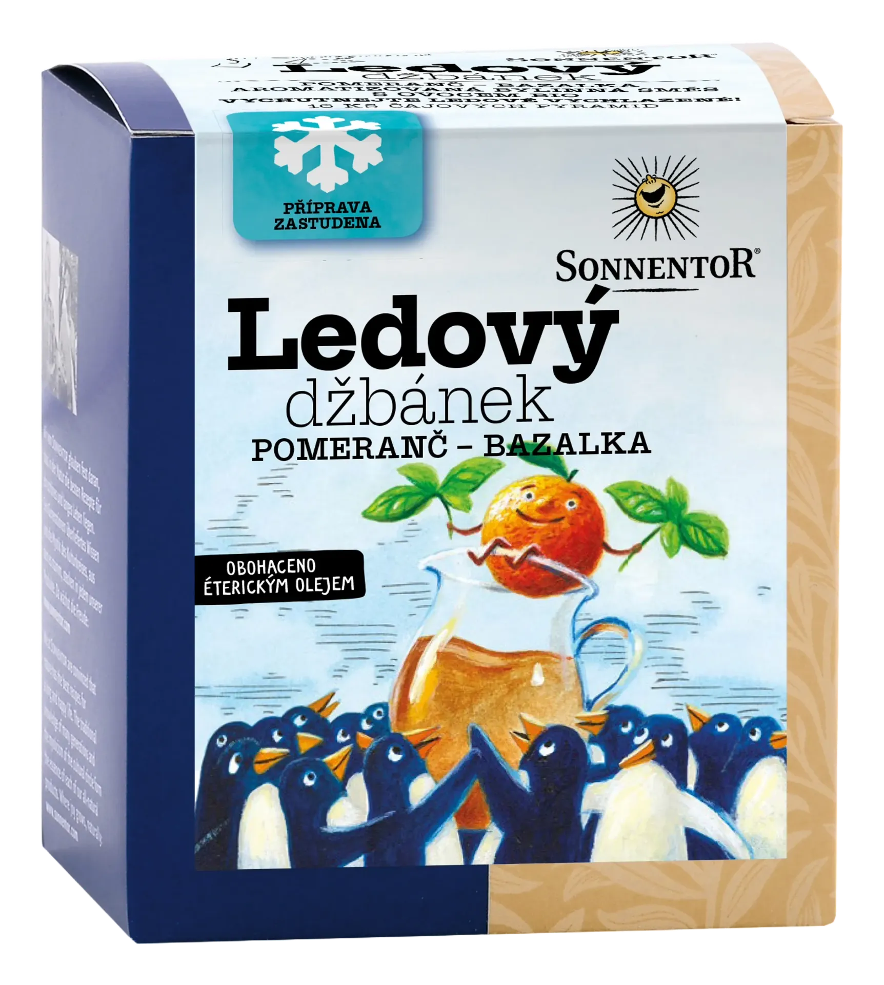 Sonnentor - Ledový džbánek - Pomeranč-bazalka bio 40g