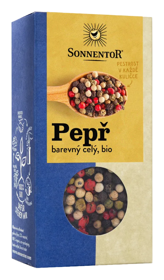 [00878] Sonnentor - Pepř barevný bio, celý 50g