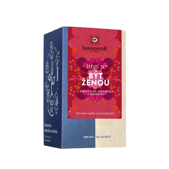 [02579] Sonnentor - Štěstí je * být ženou bio 30,6g porc. dvoukomorový