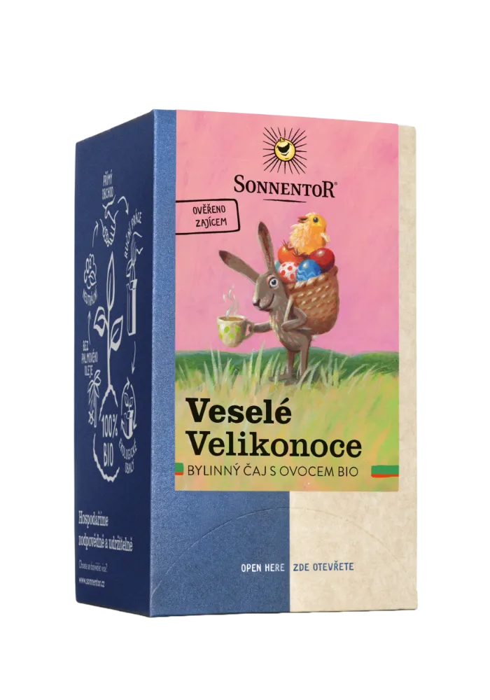 [02577] Sonnentor - Veselé Velikonoce Bio 27g porc. dvoukomorový