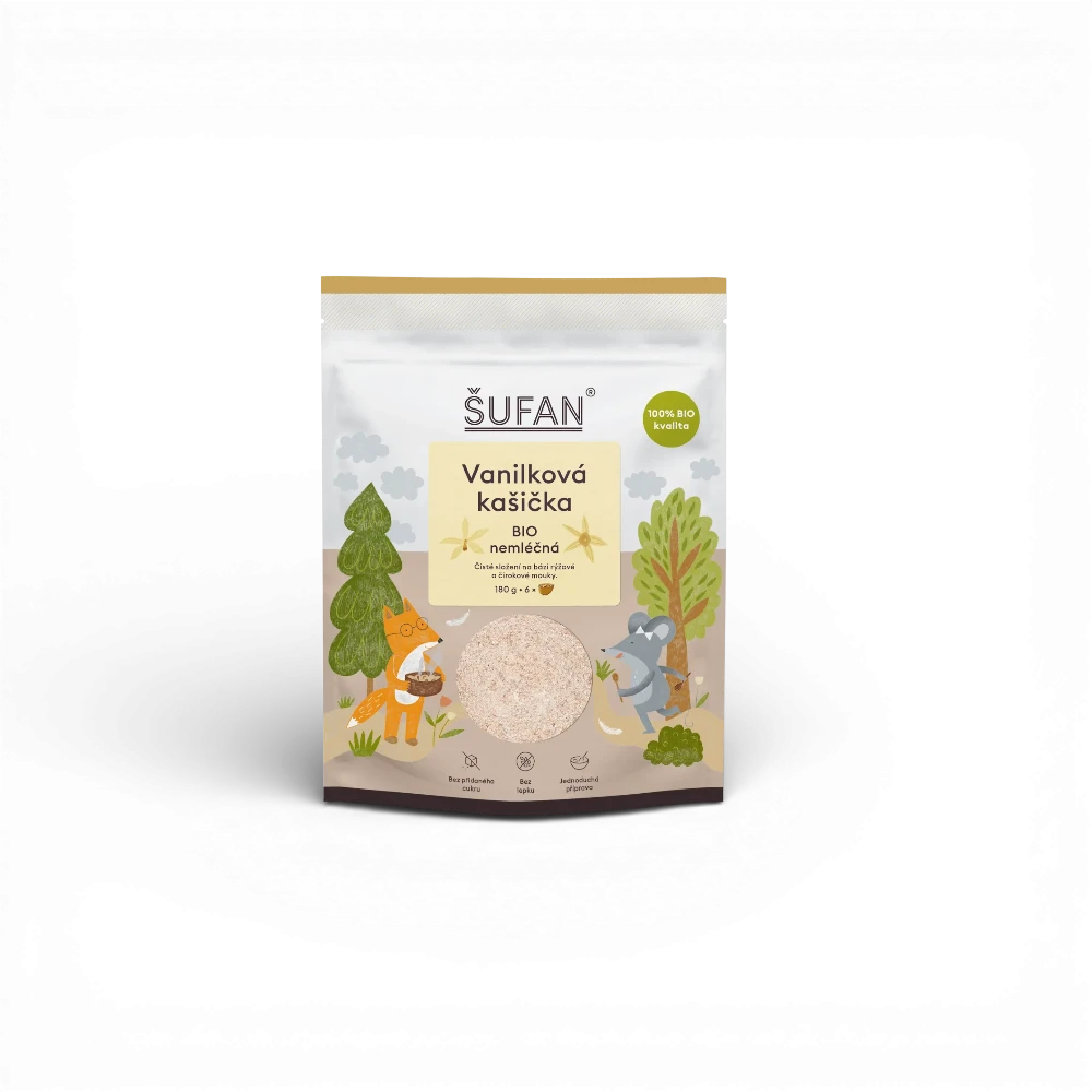 Šufan - Vanilková kašička BIO nemléčná 180g