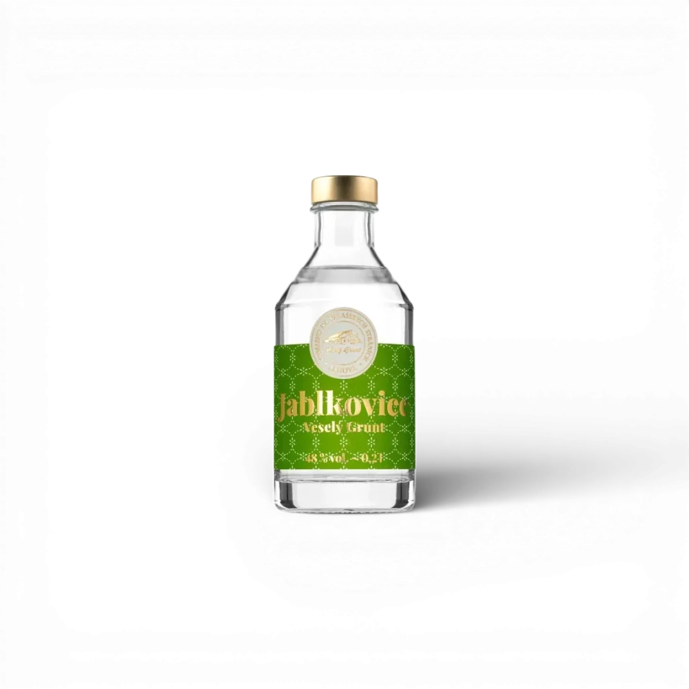 Veselý Grunt - Jablkovice kulatá 48% 0,2l
