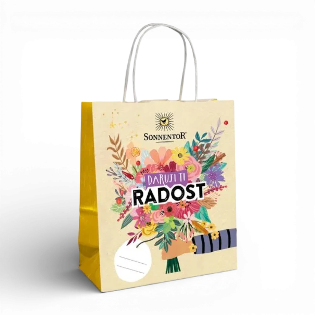 [05924] Sonnentor - papírová taška "Radost" XS