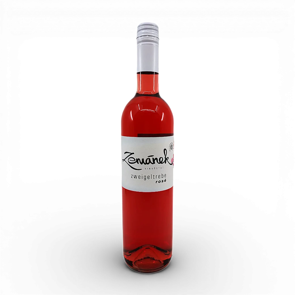 [1842958654851570] Zemánek - Zweigeltrebe rosé, růžové, polosladké 10,5% 0,75l