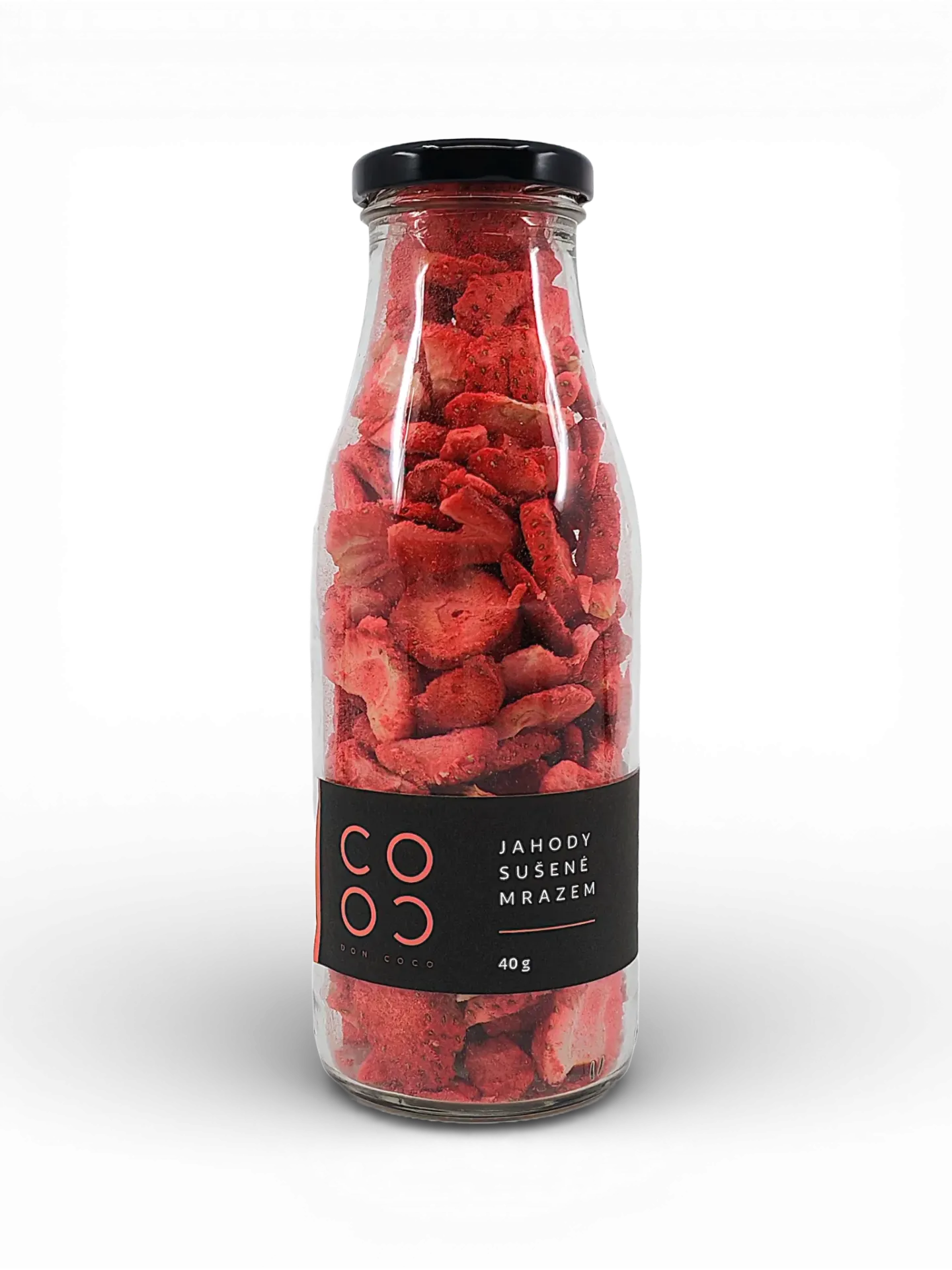 DON COCO - Lyofilizované jahody v láhvi 40g