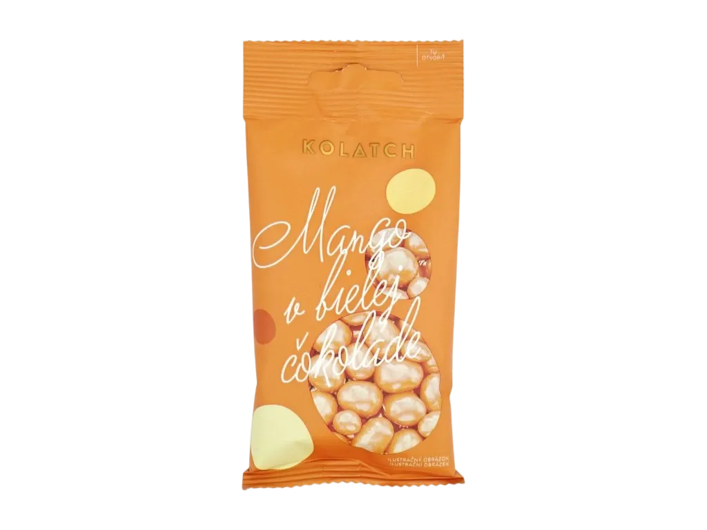 Kolatch - Dražé mango v bílé čokoládě 35g