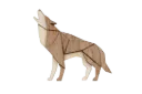 BeWooden - Dřevěná brož Chodící Vlk
