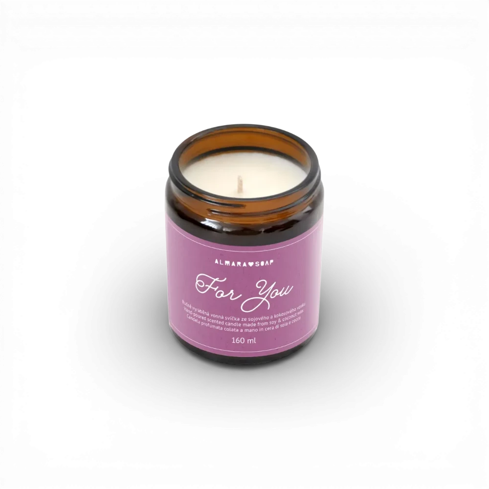 [AS-04CNDL-FORYOU00CZ] Almara Soap - Vonná svíčka For You 160ml