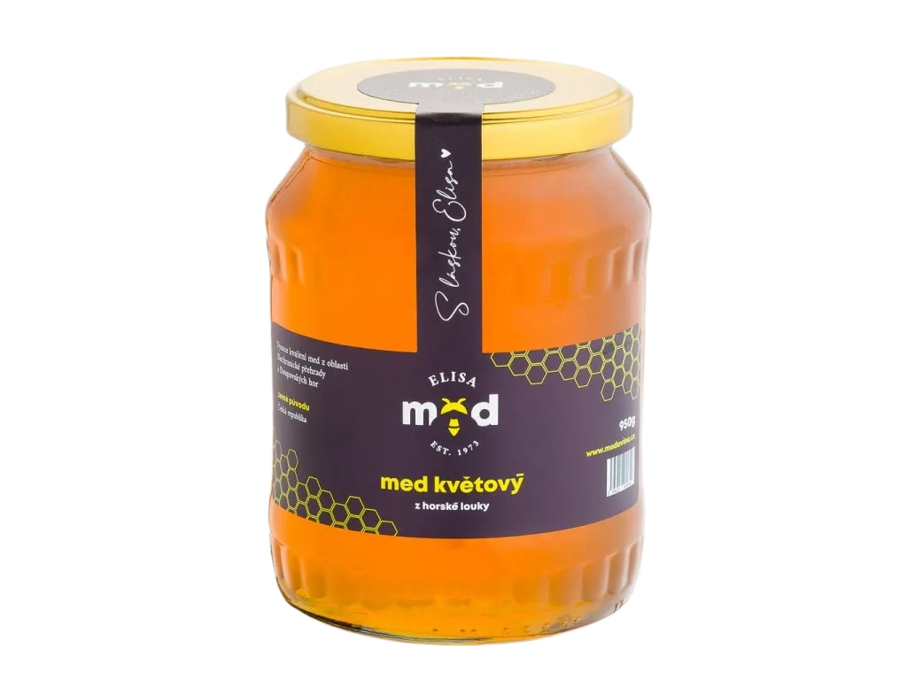[KVA-MEDZHORSKELOUKY-0.95] Elisa - Med květový z horské louky 950g