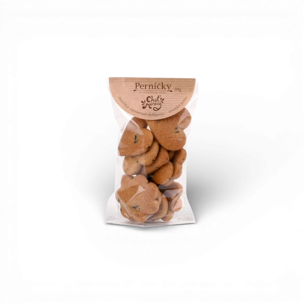 [CHM057] Chuť Moravy - Perníčky se svatojánskými ořechy 50g