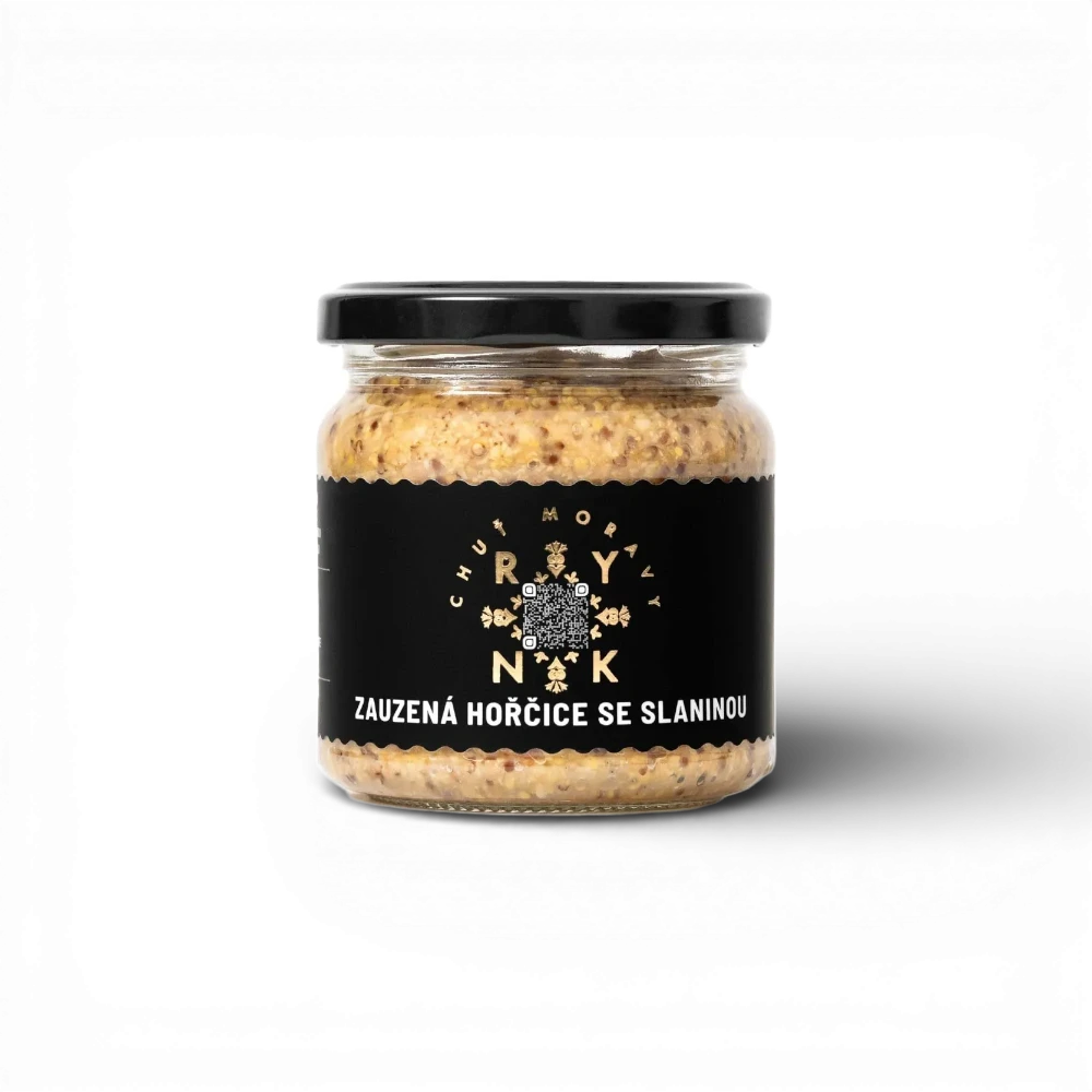 Chuť Moravy - Zauzená hořčice se slaninou 220ml