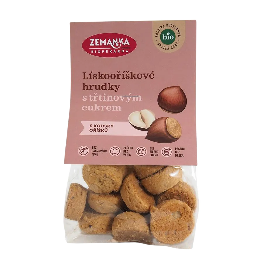 [SUS30] Zemanka Biopekárna - BIO lískooříškové hrudky 100g