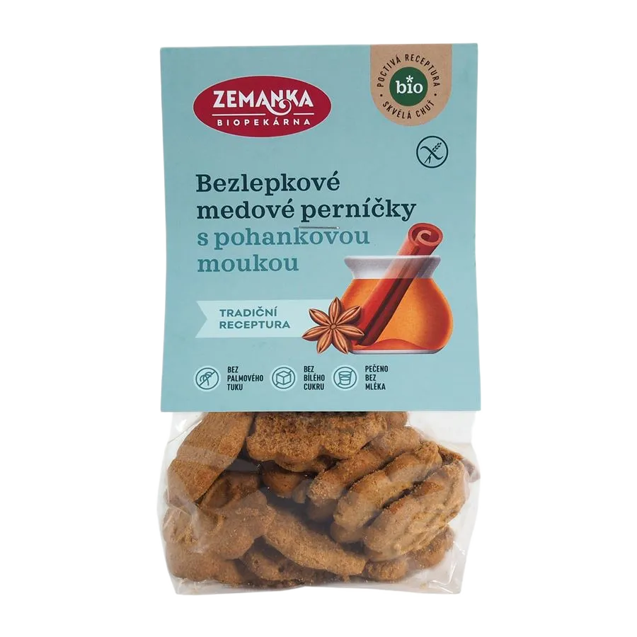 [BZL01] Zemanka Biopekárna - BIO bezlepkové pohankové perníčky 100g