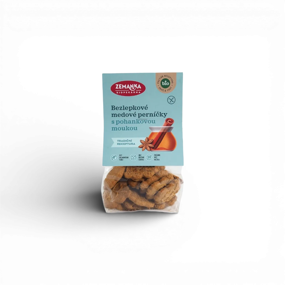 Zemanka Biopekárna - BIO bezlepkové pohankové perníčky 100g
