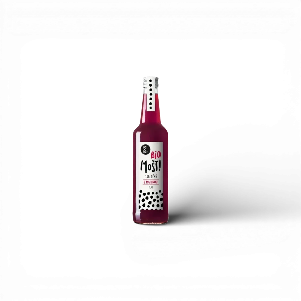 Koldokol - BIO Jablečný mošt s malinou 0,5l