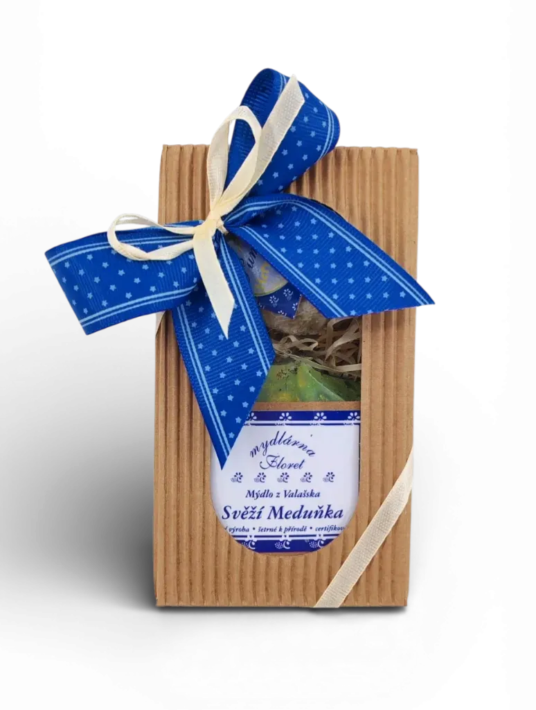 Mydlárna Floret - Dárková krabička - Meduňka/Heřmánek