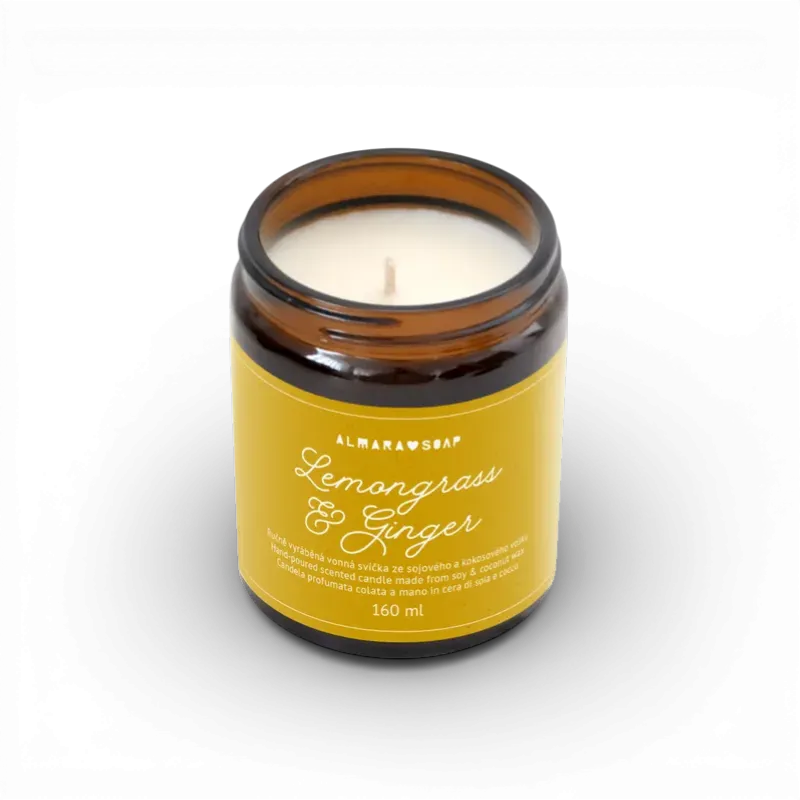 Almara Soap - Vonná svíčka Lemongrass & Ginger 160ml
