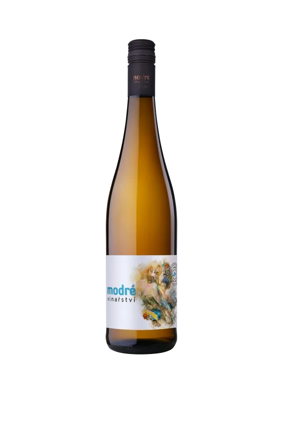 Modré vinařství - Ryzlink Vlašský - Výběr z hroznů, polosuché, 2025, 0,75l, alk. 13,0 %