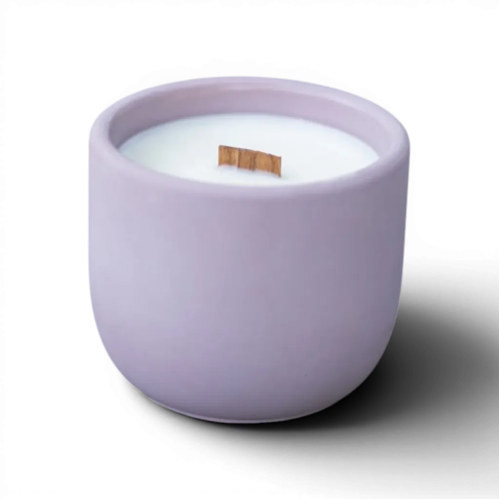 [P00135] BETON home - Sójová svíčka střední LEVANDULOVÝ DOTEK 220g (švestková)