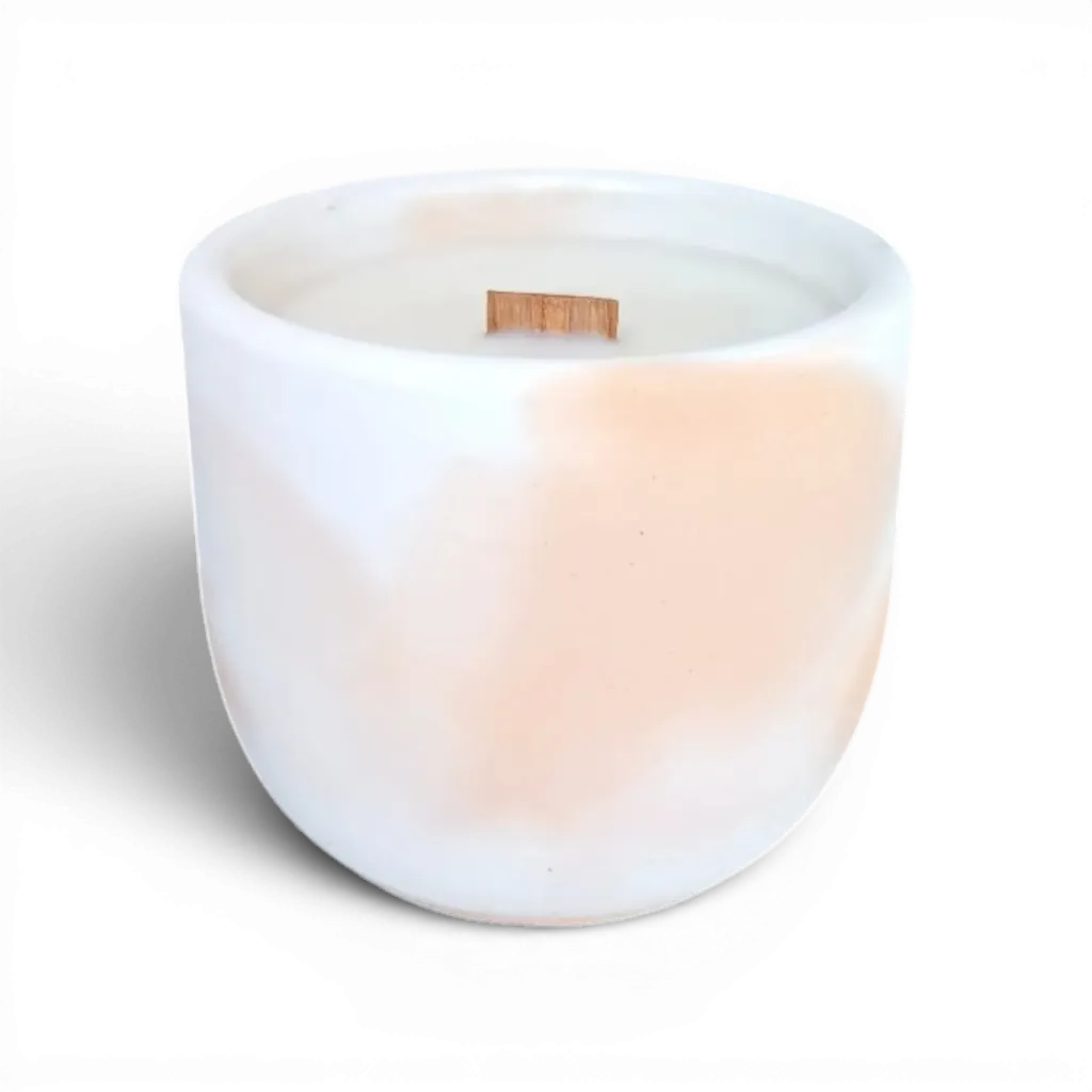 BETON home - Sójová svíčka střední TROPICKÝ KOKTEJL 220g (meruňková melír)