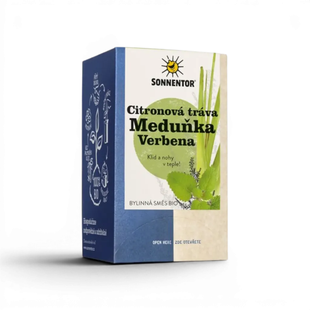 Sonnentor - Citronová tráva – meduňka – verbena bio porc.  21,6 g