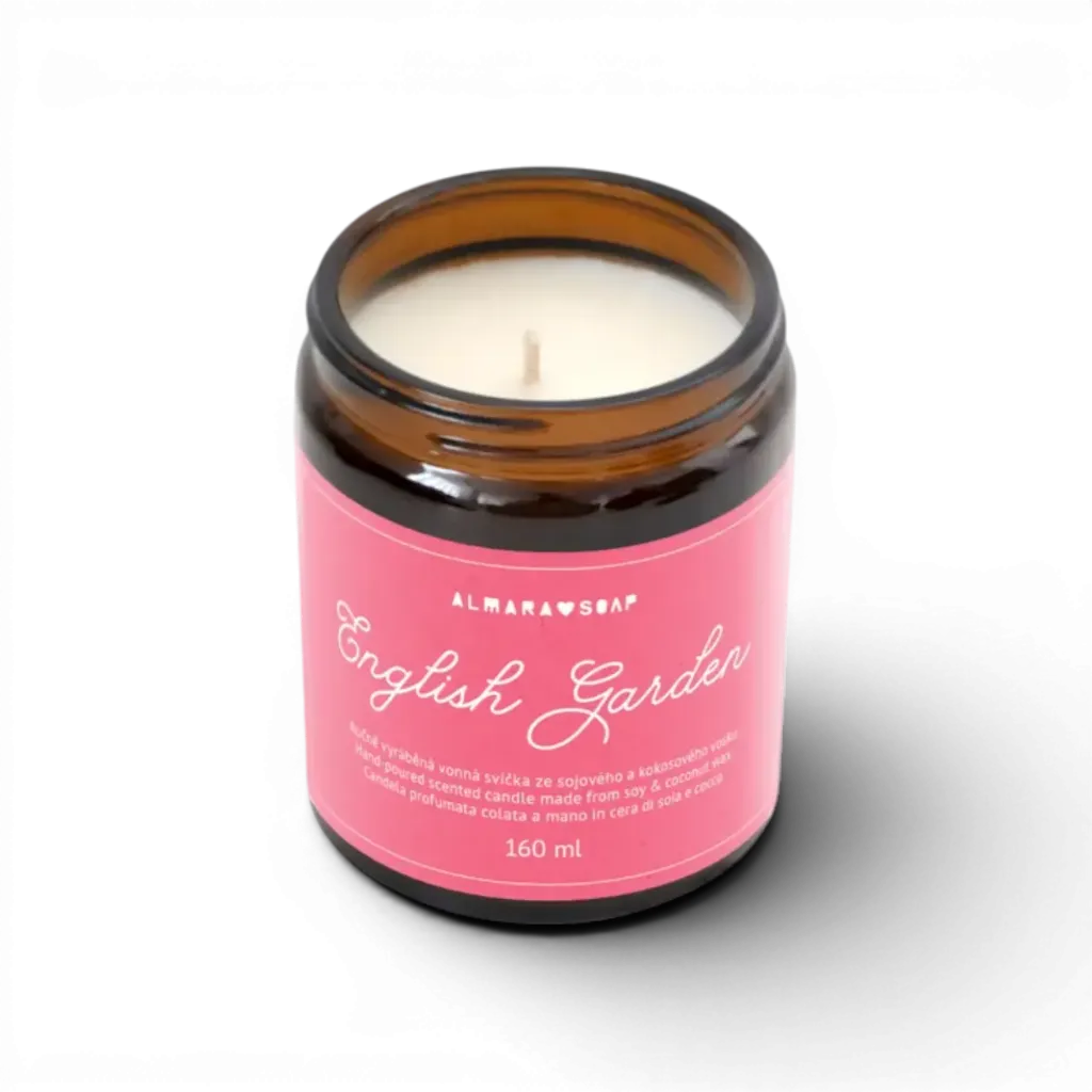Almara Soap - Vonná svíčka English garden 160ml