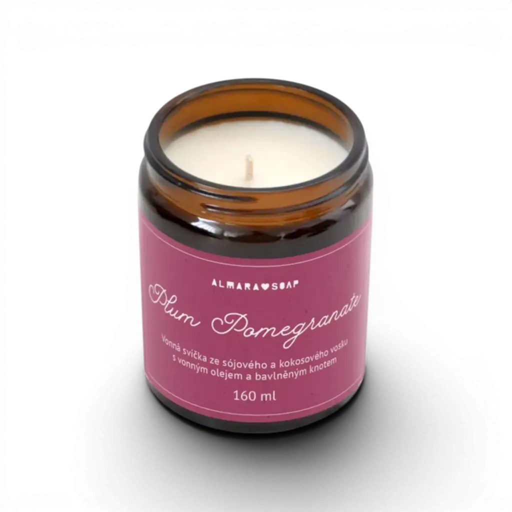 Almara Soap - Vonná svíčka Plum Pomegranate 160ml