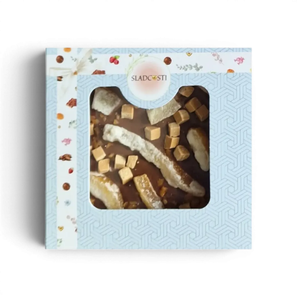 SLADCOSTI - Mléčná čokoláda pomeranč/karamel 80g