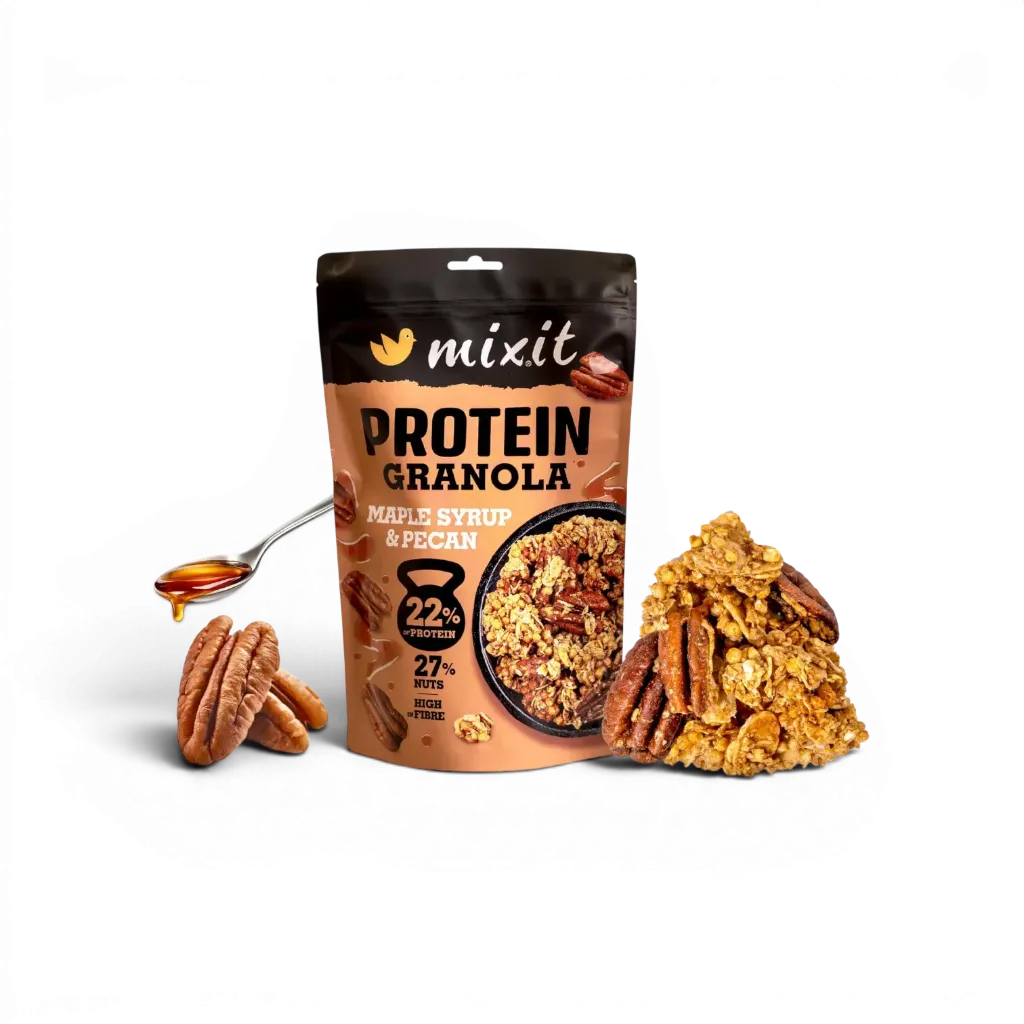 Mixit - Proteinová granola z pece – Javorový sirup & pekany 350g